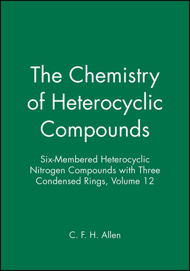 Six-Membered Heterocyclic Nitrogen Compounds with Three Condensed Rings, Volume 12