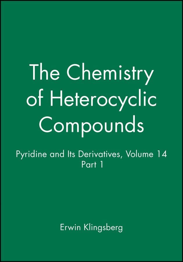 Pyridine and Its Derivatives, Volume 14, Part 1