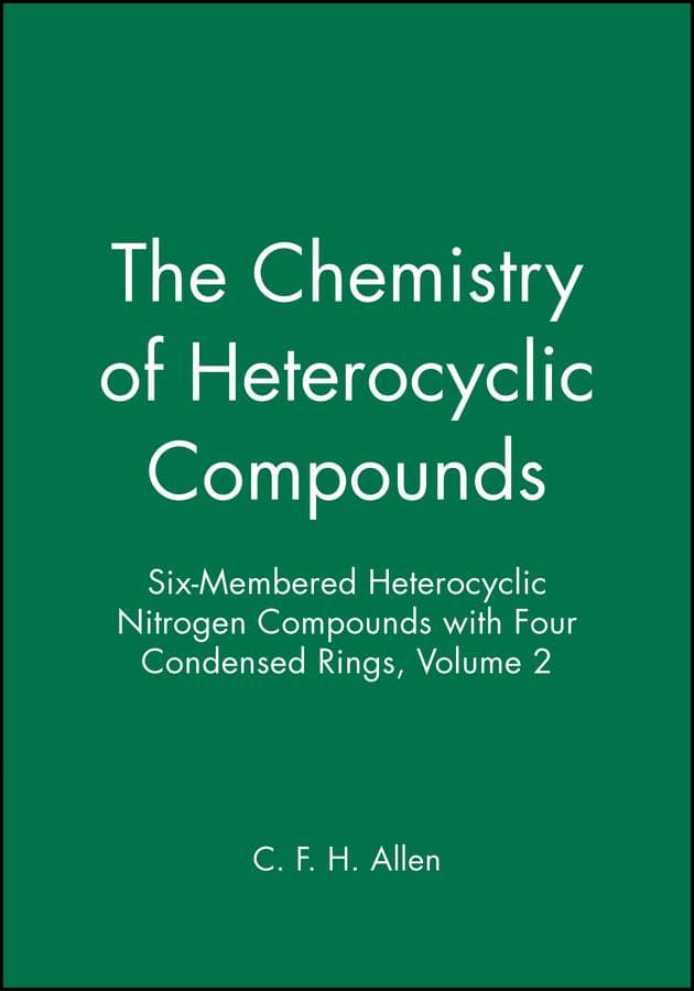 Six-Membered Heterocyclic Nitrogen Compounds with Four Condensed Rings, Volume 2