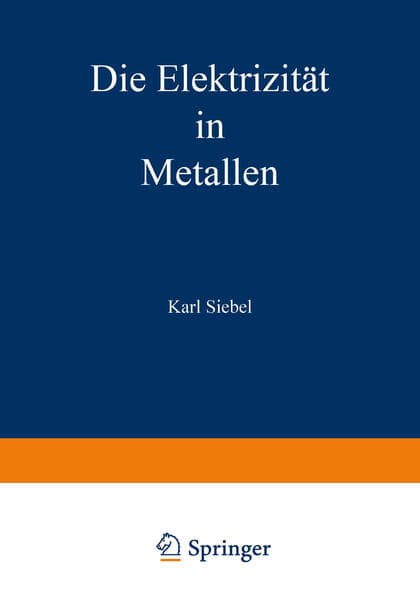 Die Elektrizität in Metallen