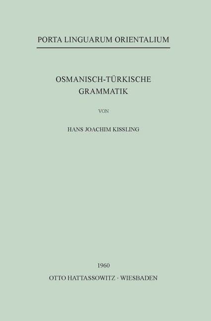 Osmanisch-Türkische Grammatik