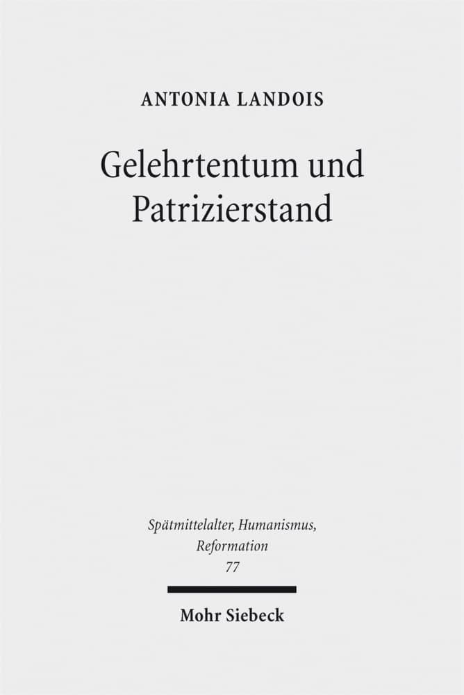Gelehrtentum und Patrizierstand
