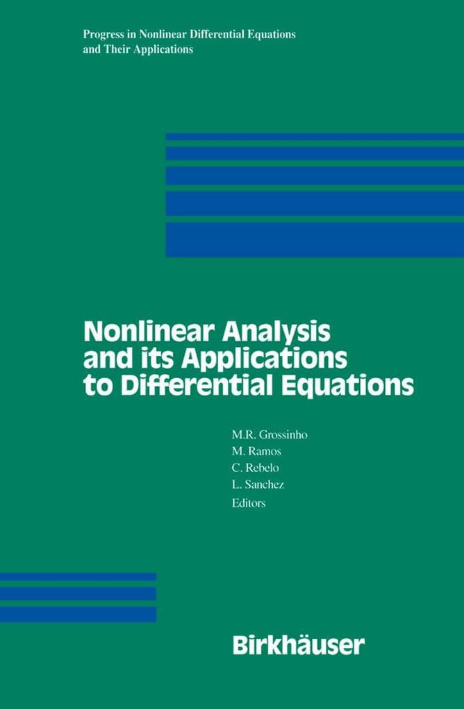 Nonlinear Analysis and its Applications to Differential Equations