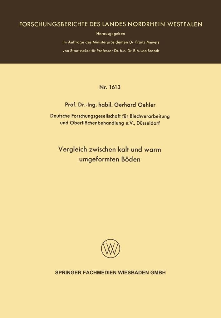 Vergleich zwischen kalt und warm umgeformten Böden