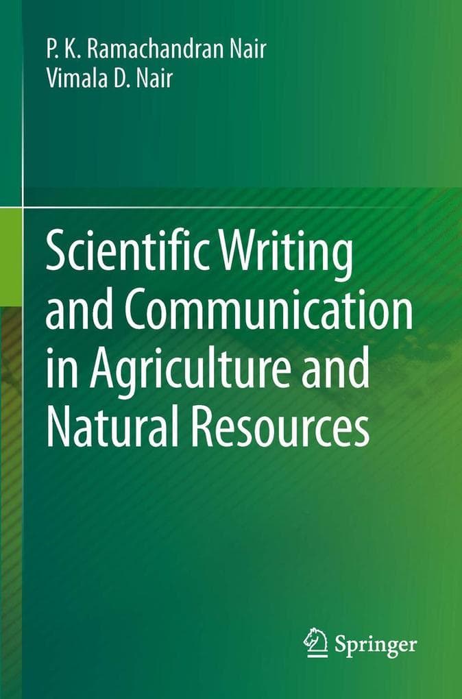 Scientific Writing and Communication in Agriculture and Natural Resources