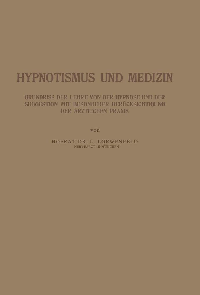 Hypnotismus und Medizin