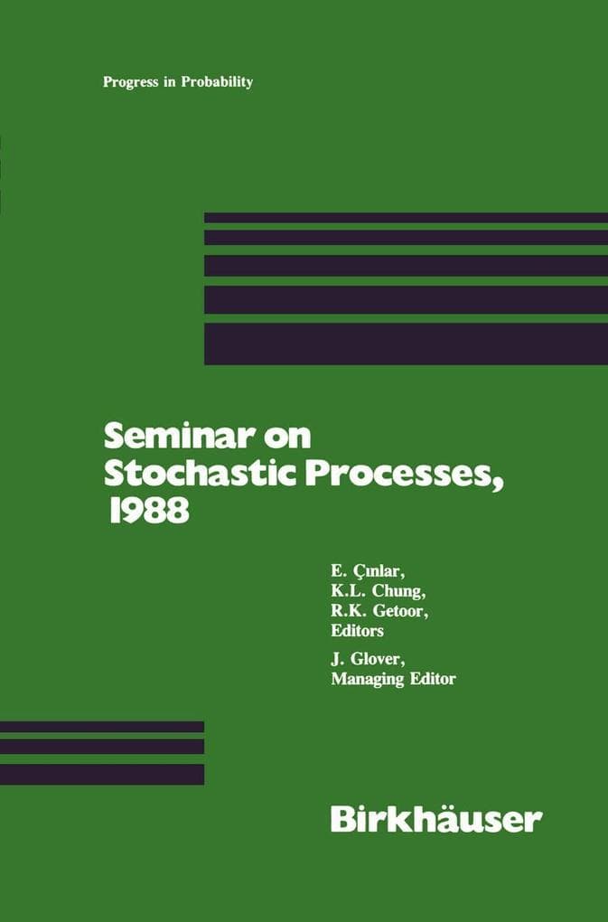 Seminar on Stochastic Processes, 1988