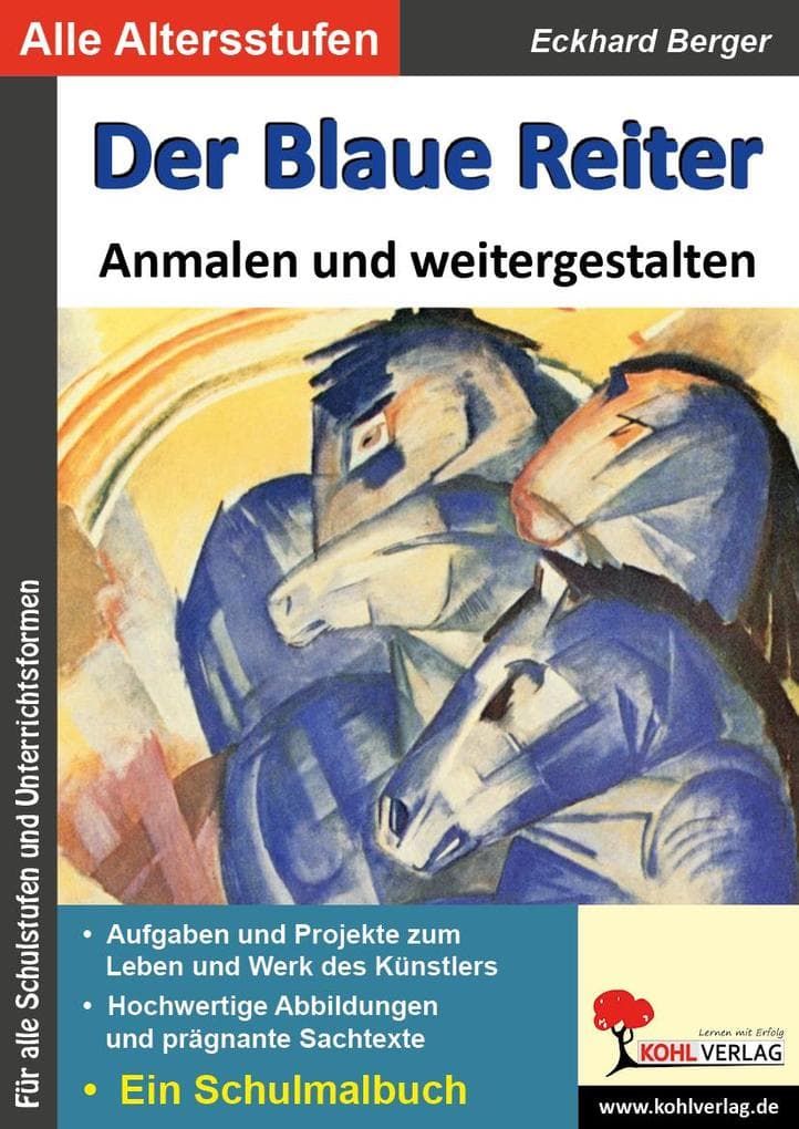 Der Blaue Reiter anmalen und weitergestalten