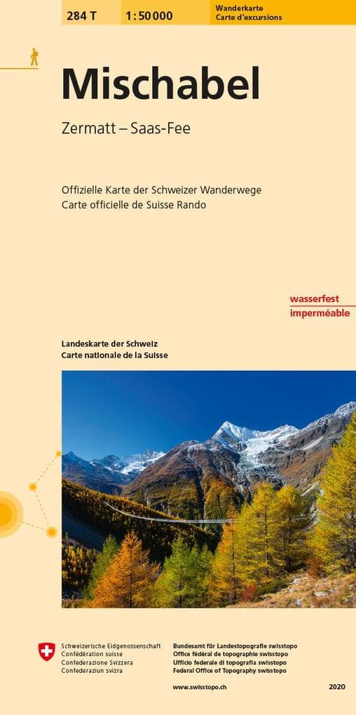 Swisstopo 1 : 50 000 Mischabel