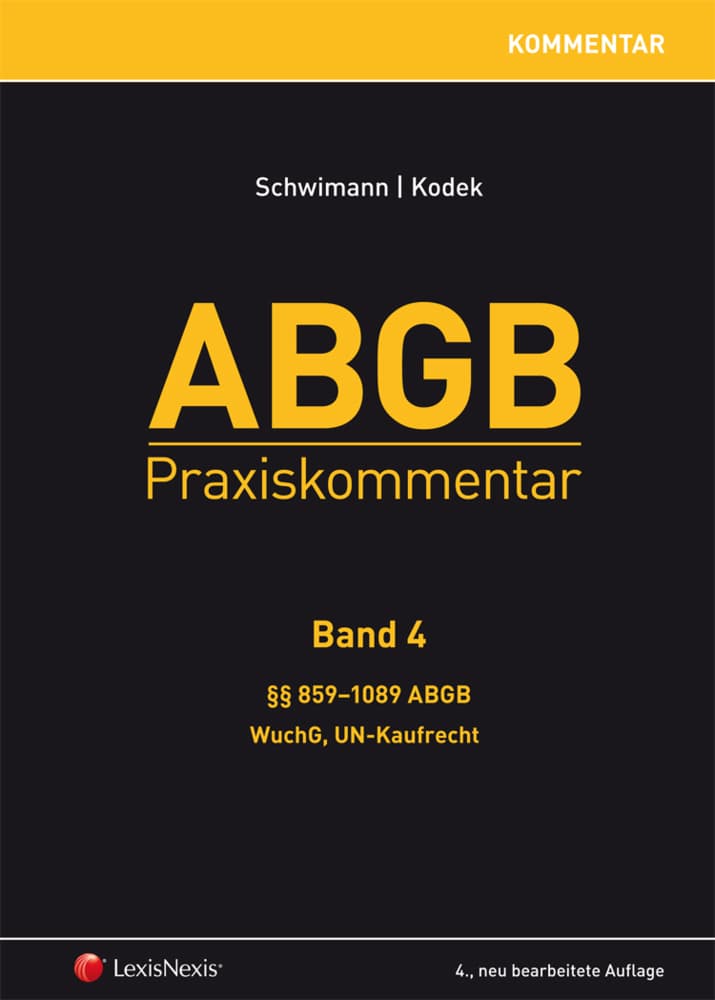 ABGB Praxiskommentar - Band 4