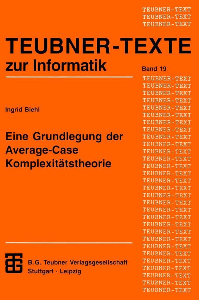 Eine Grundlegung der Average-Case Komplexitätstheorie