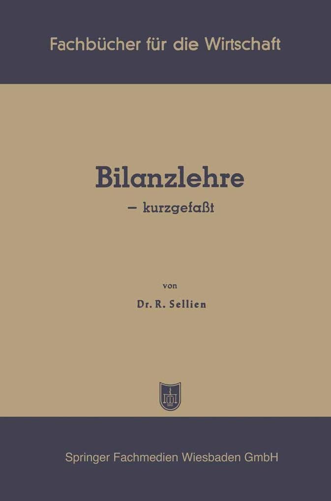 Bilanzlehre - kurzgefaßt