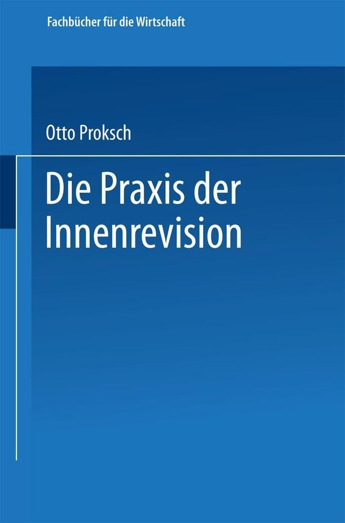 Die Praxis der Innenrevision