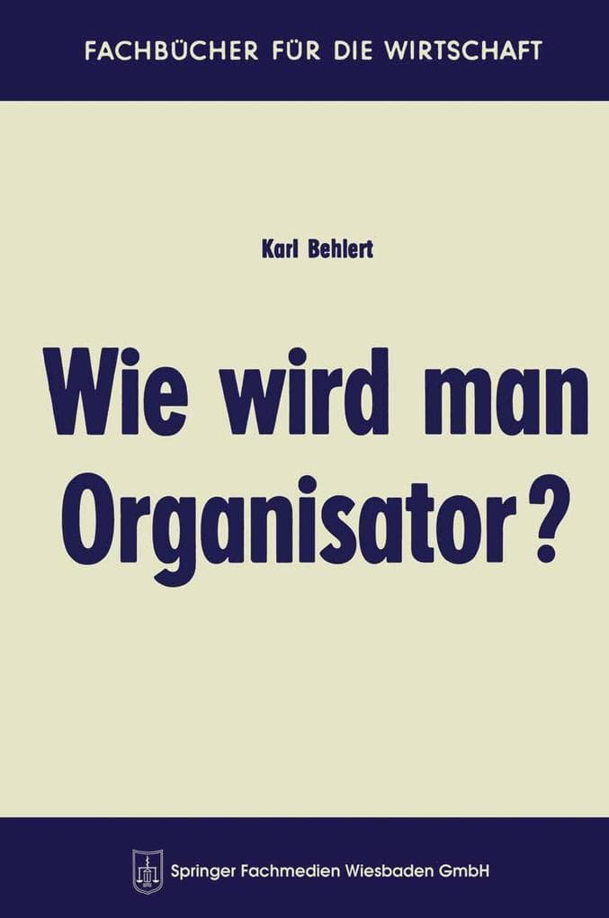 Wie wird man Organisator?