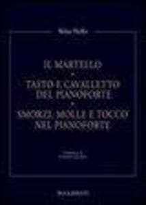 Il martello. Tasto e cavalletto del pianoforte. Smorzi, molle e tocco nel pianoforte