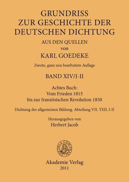 Achtes Buch: Vom Frieden 1815 bis zur französischen Revolution 1830