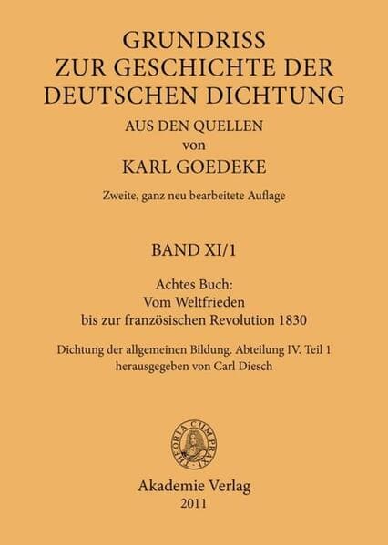 Achtes Buch: Vom Weltfrieden bis zur französischen Revolution 1830