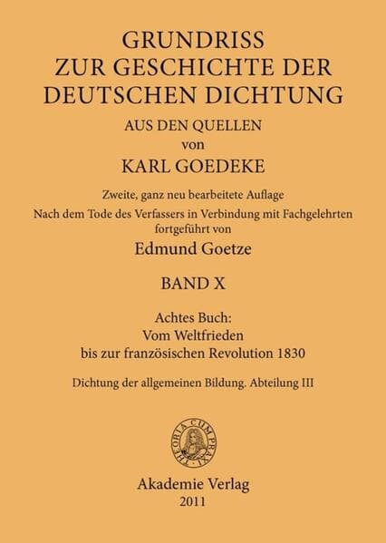 Achtes Buch: Vom Weltfrieden bis zur französischen Revolution 1830