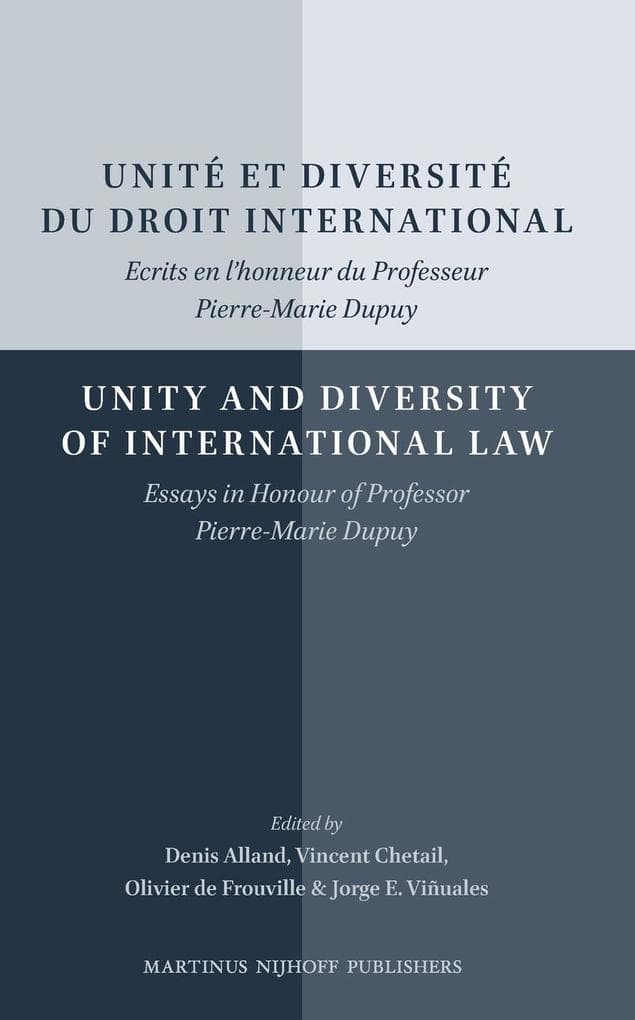 Unité et diversité du droit international/Unity and Diversity of International Law