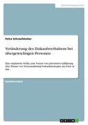 Veränderung des Einkaufsverhaltens bei übergewichtigen Personen