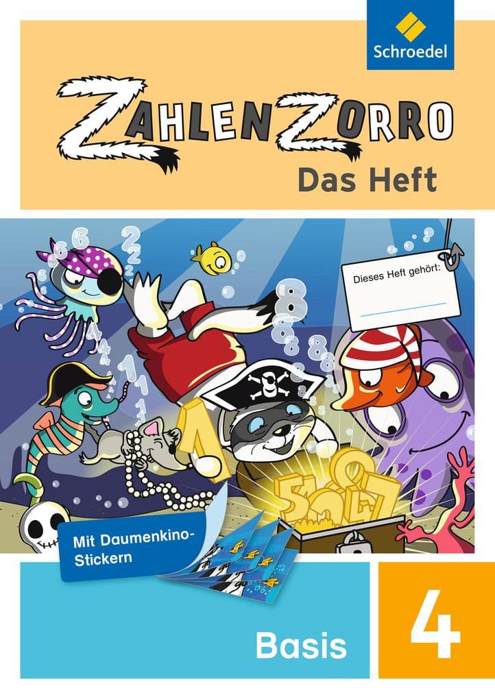 Zahlenzorro - Das Heft. Basisheft 4