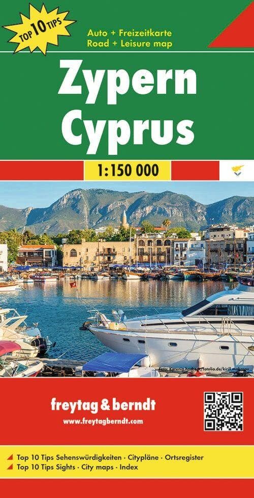 Zypern, Top 10 Tips, Autokarte 1:150.0000