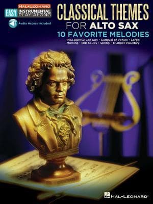 Classical Themes - 10 Favorite Melodies: Alto Sax Easy Instrumental Play-Along Book with Online Audio Tracks