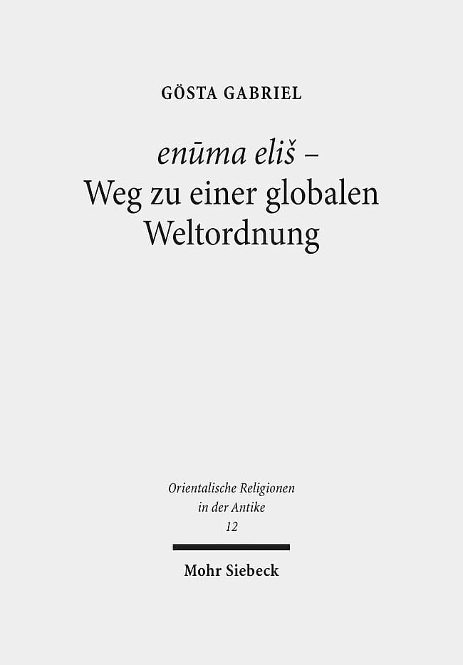 enuma elis - Weg zu einer globalen Weltordnung