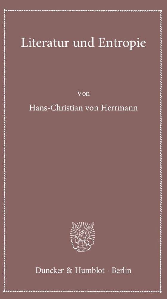 Literatur und Entropie