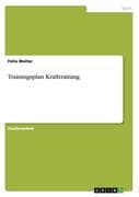 Trainingsplan Krafttraining