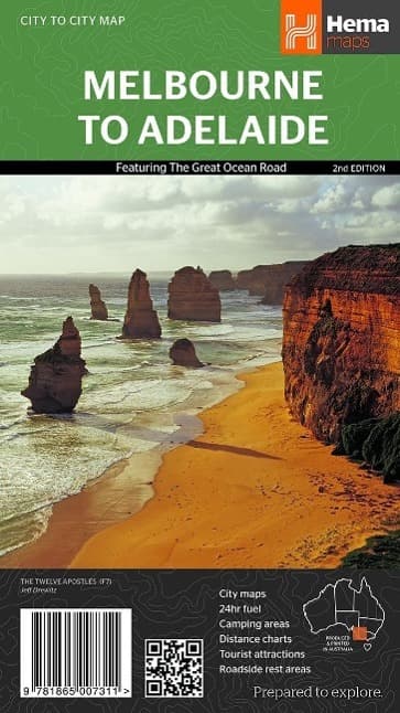 Melbourne to Adelaide Map