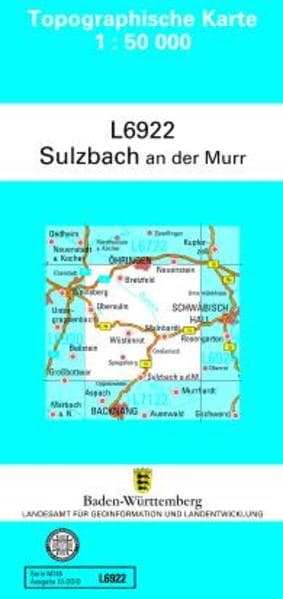 Topographische Karte Baden-Württemberg, Zivilmilitärische Ausgabe - Sulzbach an der Murr
