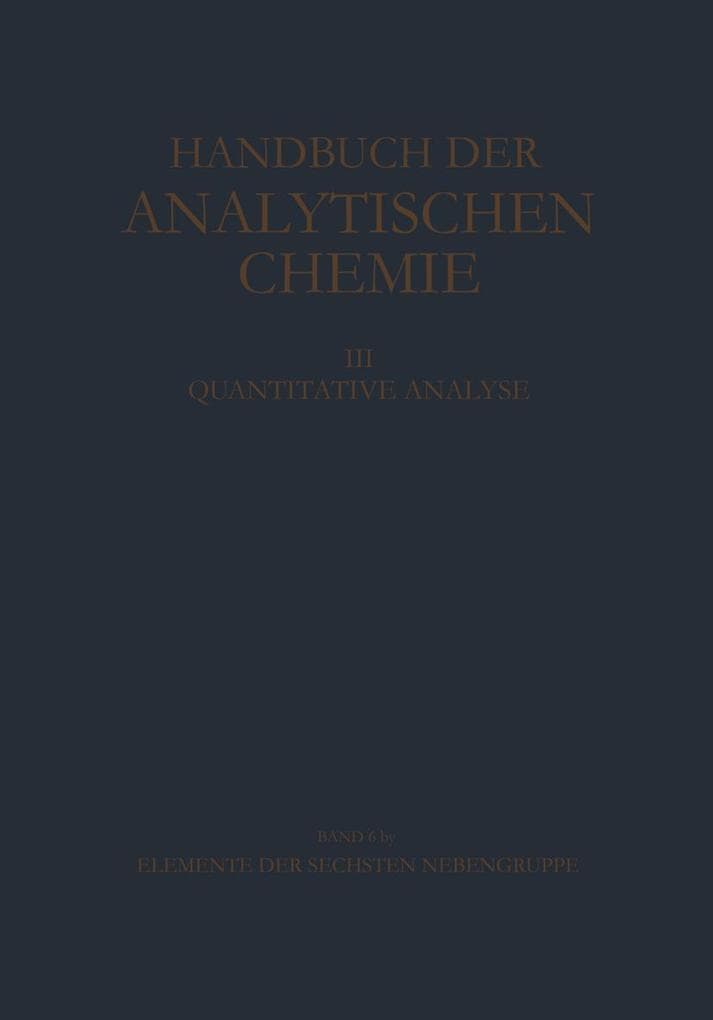 Elemente der Sechsten Nebengruppe Wolfram