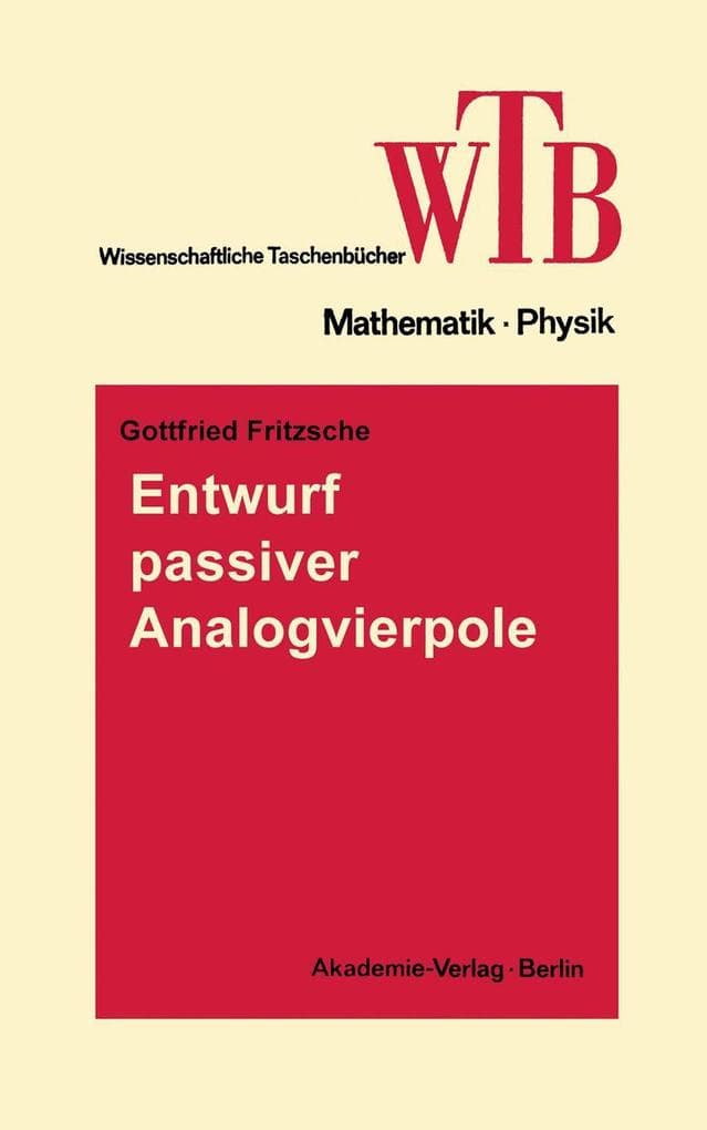 Entwurf passiver Analogvierpole