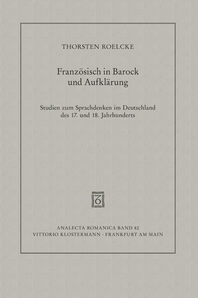 Französisch in Barock und Aufklärung