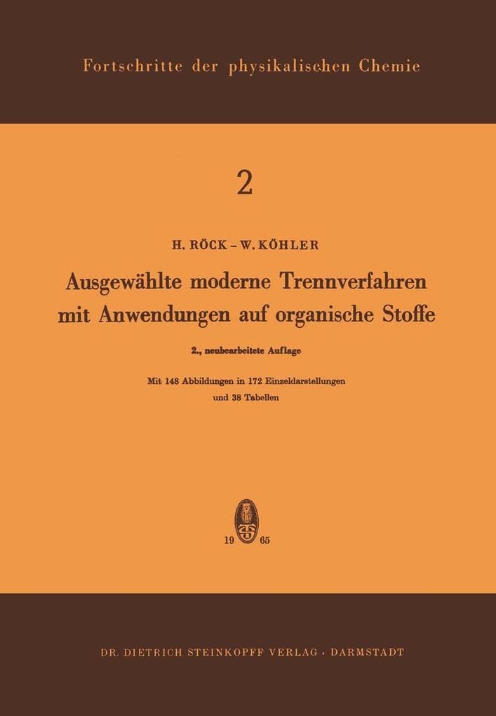 Ausgewählte Moderne Trennverfahren mit Anwendungen auf Organische Stoffe