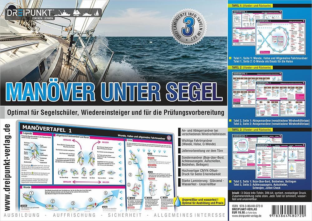 Info-Tafel-Set Manöver unter Segel