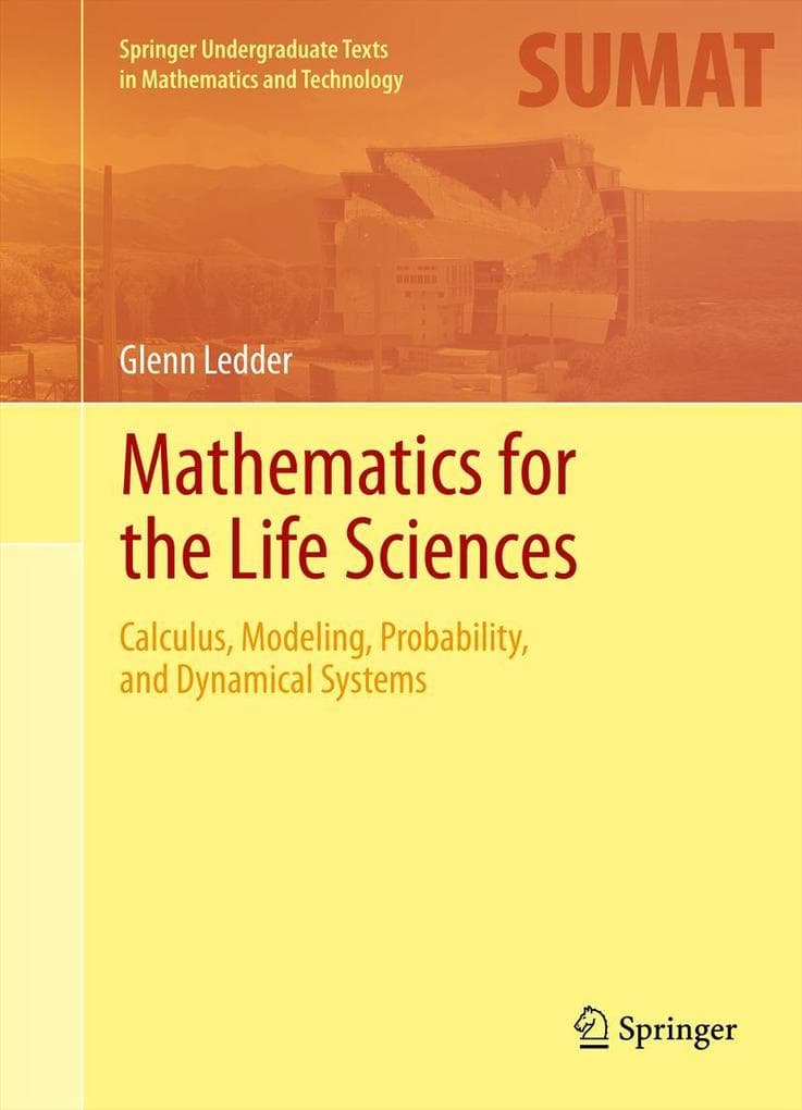 Mathematics for the Life Sciences