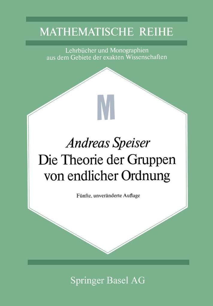Die Theorie der Gruppen von endlicher Ordnung