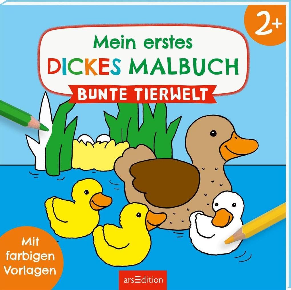 Mein erstes dickes Malbuch ab 2 - Bunte Tierwelt