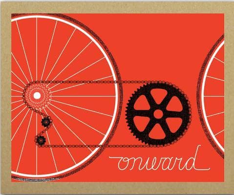 Bicycle Adventure GreenNotes Boxed Notecards