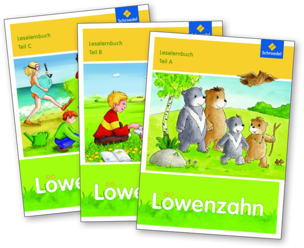 Löwenzahn Leselernbücher A, B, C als Paket