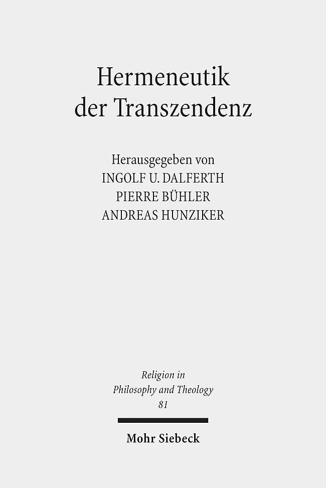 Hermeneutik der Transzendenz