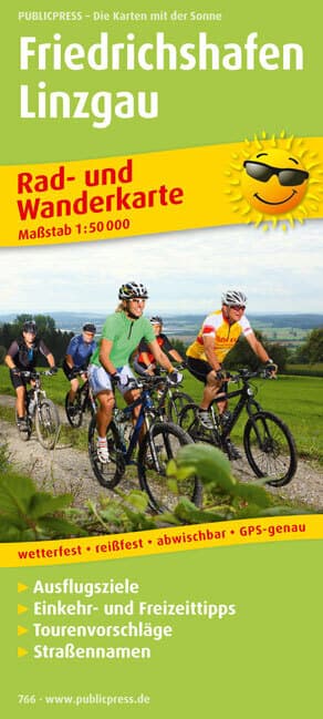 PublicPress Rad- und Wanderkarte Friedrichshafen
