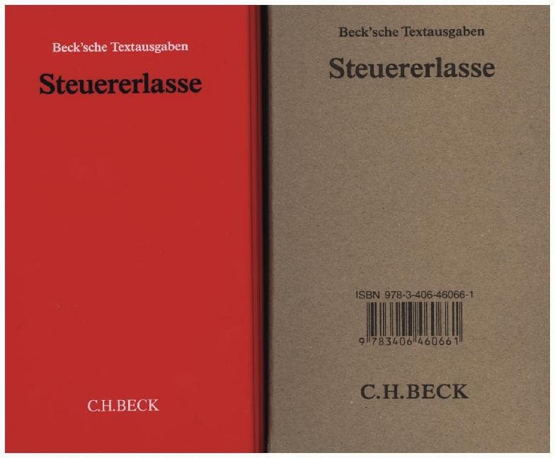 Steuererlasse (ohne Fortsetzungsnotierung). Inkl. 80. Ergänzungslieferung