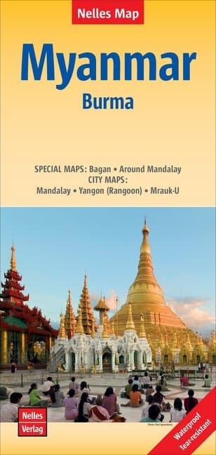 Nelles Map Landkarte Myanmar - Burma | Myanmar - Birmanie | Myanmar - Birmania
