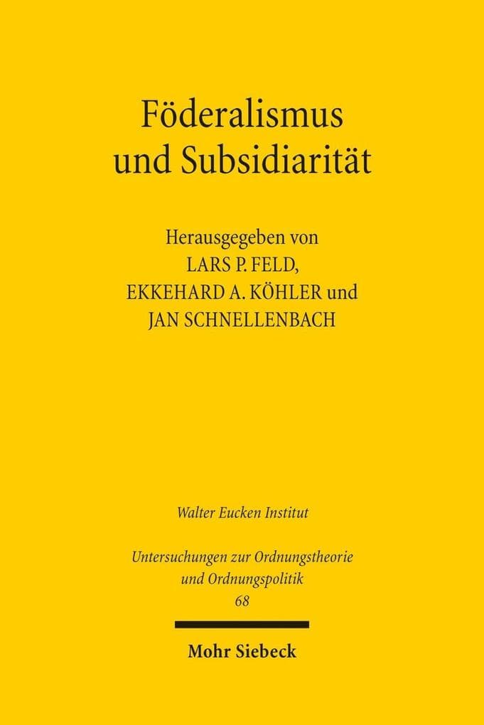 Föderalismus und Subsidiarität