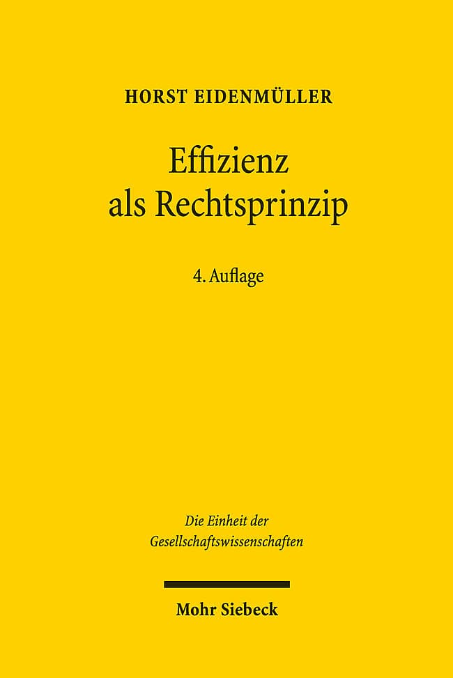 Effizienz als Rechtsprinzip