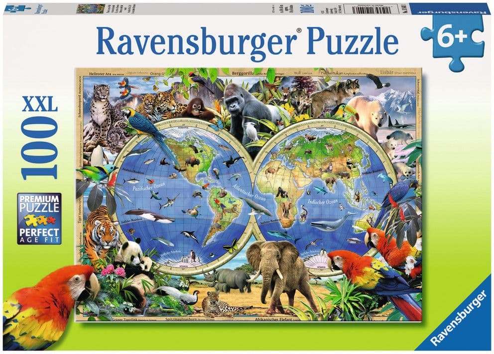 Ravensburger - Tierisch um die Welt, 100 Teile