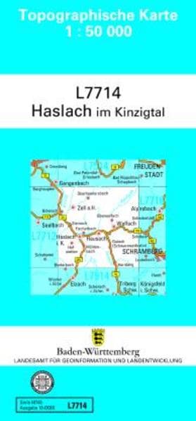 Topographische Karte Baden-Württemberg, Zivilmilitärische Ausgabe - Haslach im Kinzigtal